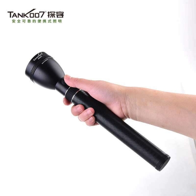 TANK007探客戶外長(zhǎng)柄巡邏搜索手電LED超亮USB充電手電夜光燈頭A603L