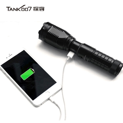 TANK007探客可充電執(zhí)勤，執(zhí)法，巡邏遠射防水戶外超亮LED電筒UC20